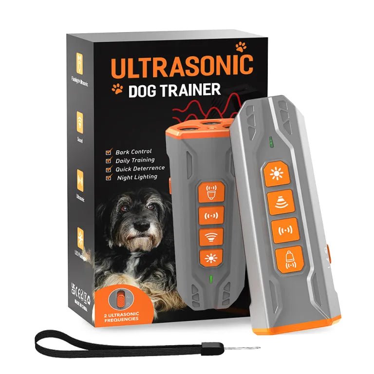 Ultrasonic Dog Repellent & Bark Control Device – Handheld Dog Training Deterrent | TZU53 - with | Sold by Uncle Wiener's Wholesale