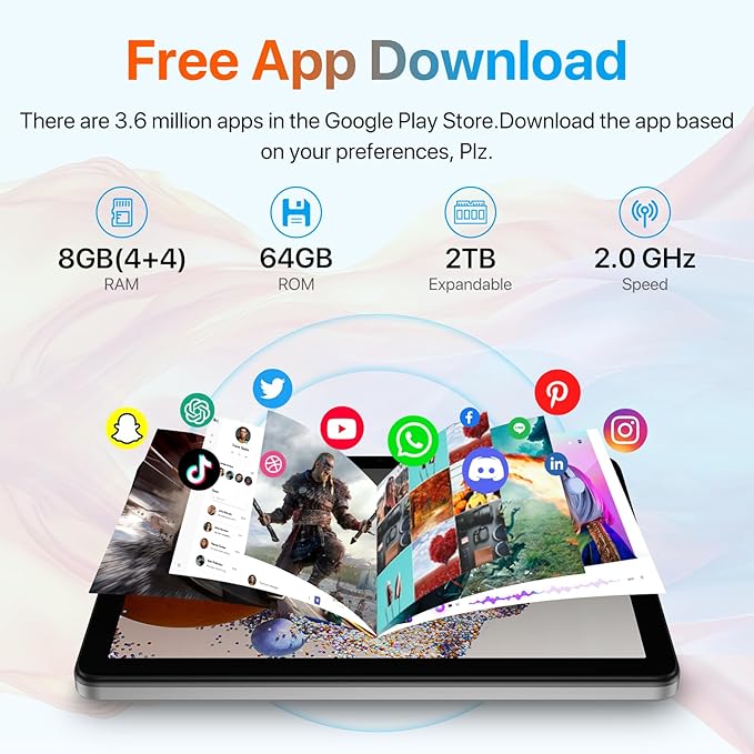 UMIDIGI G1 Tab 2025 10.1 Inch Tablet 8GB RAM 64GB Storage WiFi 6 6000mAh Grey - Electronics with | Sold by Uncle Wiener's Wholesale