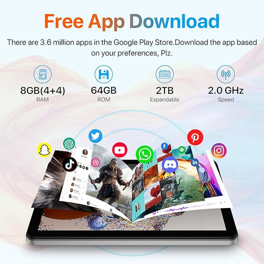 UMIDIGI G1 Tab 2025 10.1 Inch Tablet 8GB RAM 64GB Storage WiFi 6 6000mAh Grey - Electronics with | Sold by Uncle Wiener's Wholesale