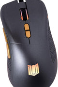 Unbreakable Gaming Souris de jeu filaire M - 1 : légère, haute performance – Capteur réglable jusqu'à 12 000 DPI – Forme ergonomique confortable et prise en main texturée – Gris acier avec LED et - with | Sold by Uncle Wiener's Wholesale
