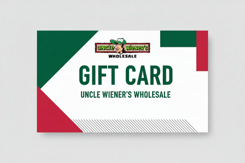 Uncle Wiener's Gift Card - with $10.00 | Sold by Uncle Wiener's Wholesale