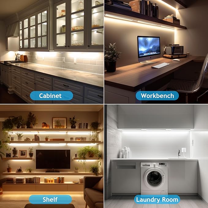 Under Cabinet Lights Plug In Dimmable Multi - Color LED Lighting 6 Pack 12 Inch - with | Sold by Uncle Wiener's Wholesale