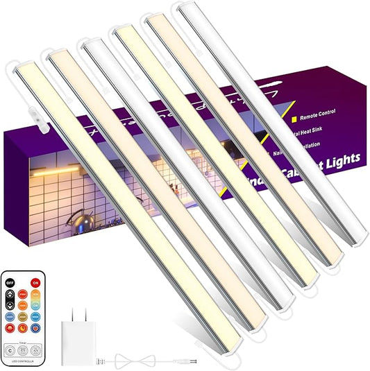 Under Cabinet Lights Plug In Dimmable Multi - Color LED Lighting 6 Pack 12 Inch - with | Sold by Uncle Wiener's Wholesale