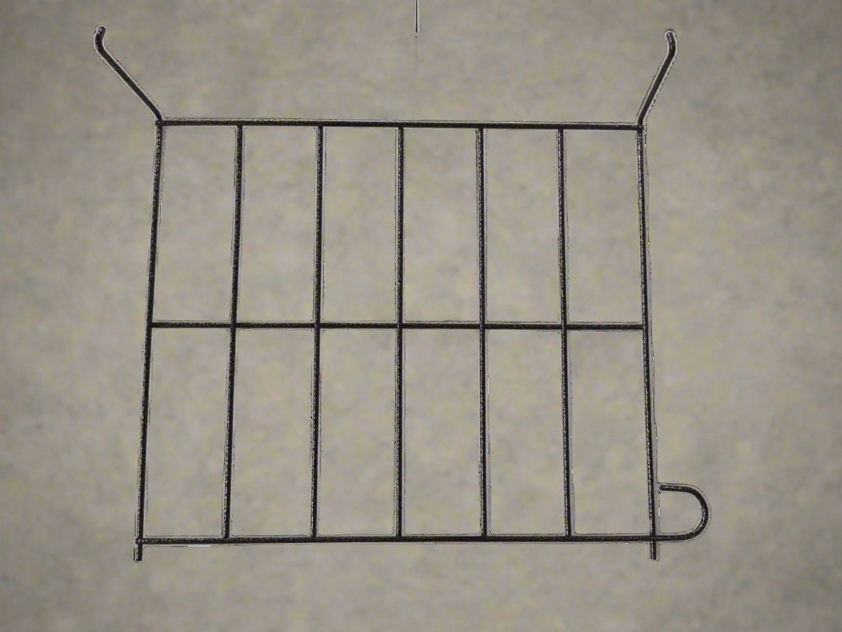 Built-in under-seat book rack detail of church auditorium chair