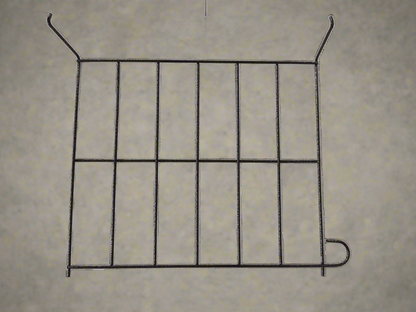 Built-in under-seat book rack detail of church auditorium chair