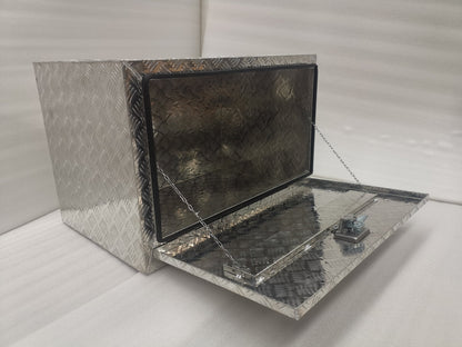 Underbody Aluminum Tool Boxes for Trailers & Trucks – 24, 36, 48 – Black & Silver Heavy - Duty Lockable Storage with Keys - with 36" Black | Sold by Uncle Wiener's Wholesale