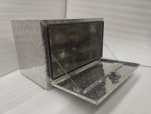 Underbody Aluminum Tool Boxes for Trailers & Trucks – 24, 36, 48 – Black & Silver Heavy - Duty Lockable Storage with Keys - with 36" Black | Sold by Uncle Wiener's Wholesale