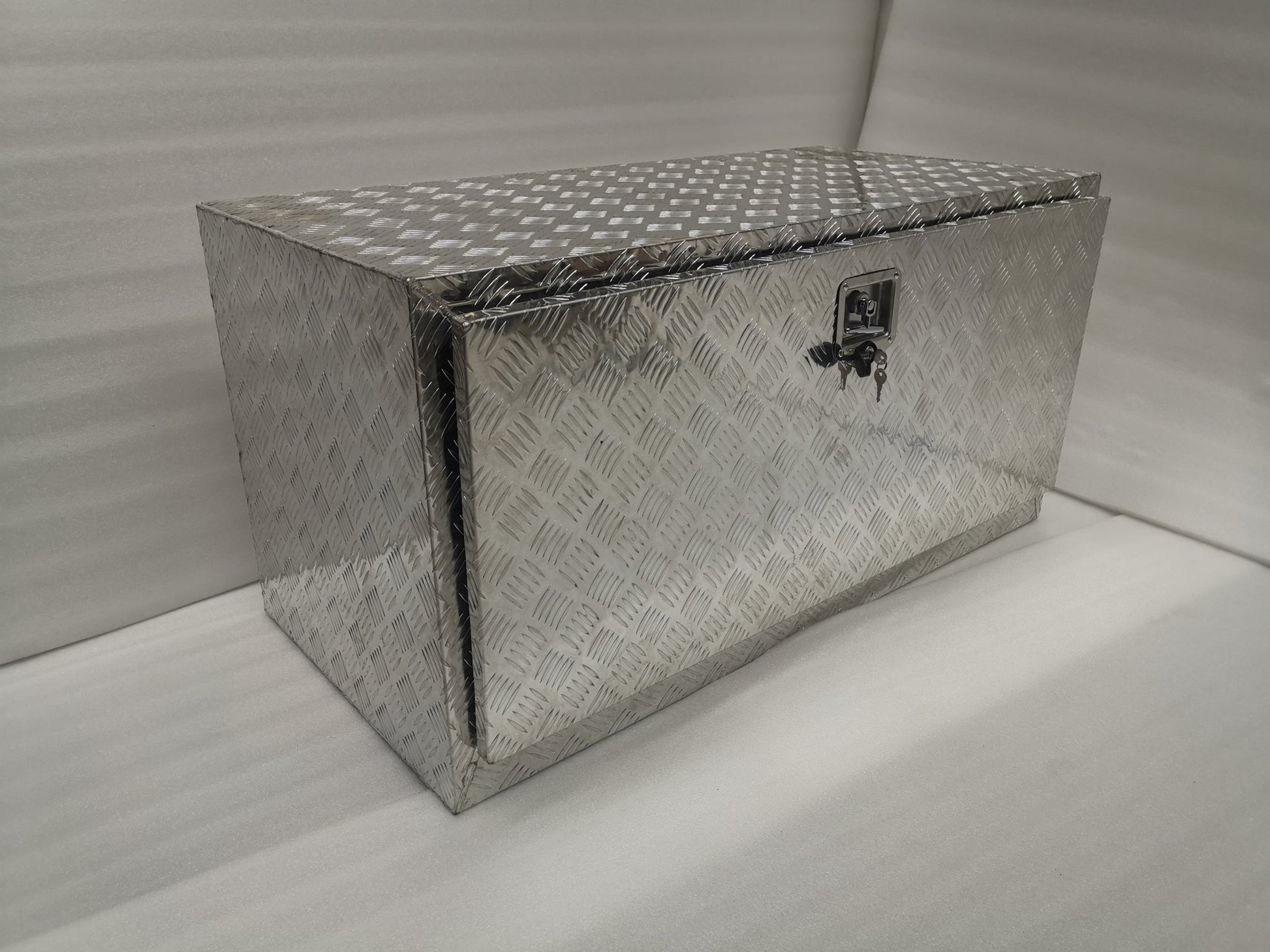 Underbody Aluminum Tool Boxes for Trailers & Trucks – 24, 36, 48 – Black & Silver Heavy - Duty Lockable Storage with Keys - with 48" Silver | Sold by Uncle Wiener's Wholesale