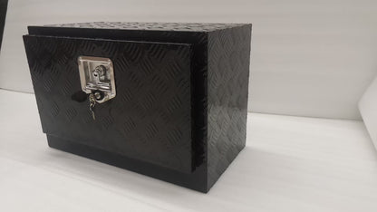 Underbody Aluminum Tool Boxes for Trailers & Trucks – 24, 36, 48 – Black & Silver Heavy - Duty Lockable Storage with Keys - with 24" Black | Sold by Uncle Wiener's Wholesale