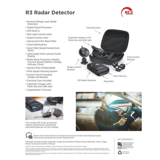 Uniden Extremely Long - Range Radar Detector/Laser Detector with GPS - with | Sold by Uncle Wiener's Wholesale