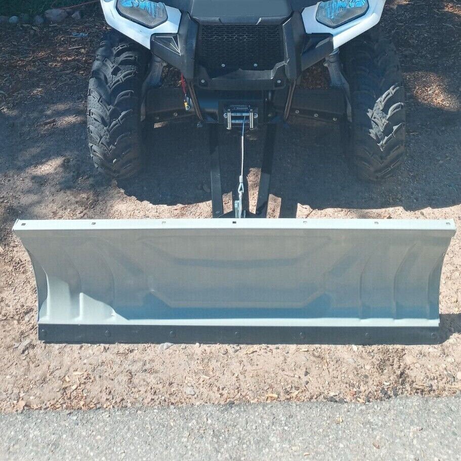 Universal ATV Snow Plow – 48" Adjustable Steel Blade with Mounting Kit (Model 1215501) - with | Sold by Uncle Wiener's Wholesale