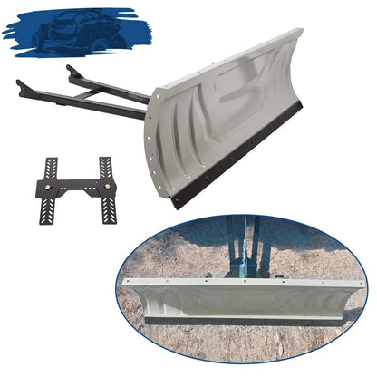 Universal ATV Snow Plow – 48" Adjustable Steel Blade with Mounting Kit (Model 1215501) - with | Sold by Uncle Wiener's Wholesale