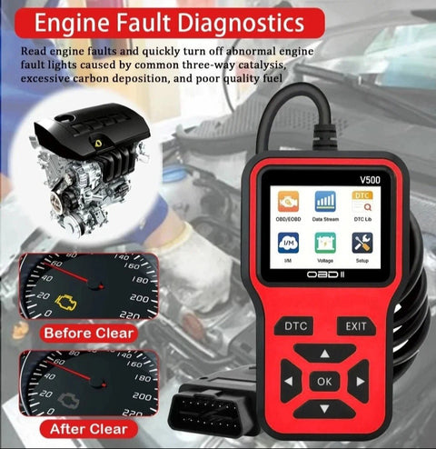 Universal OBDII Car Diagnostic Scanner Tool – Reads & Clears Engine Codes, Live Data, Battery & Sensor Testing GJZ0394 - with | Sold by Uncle Wiener's Wholesale
