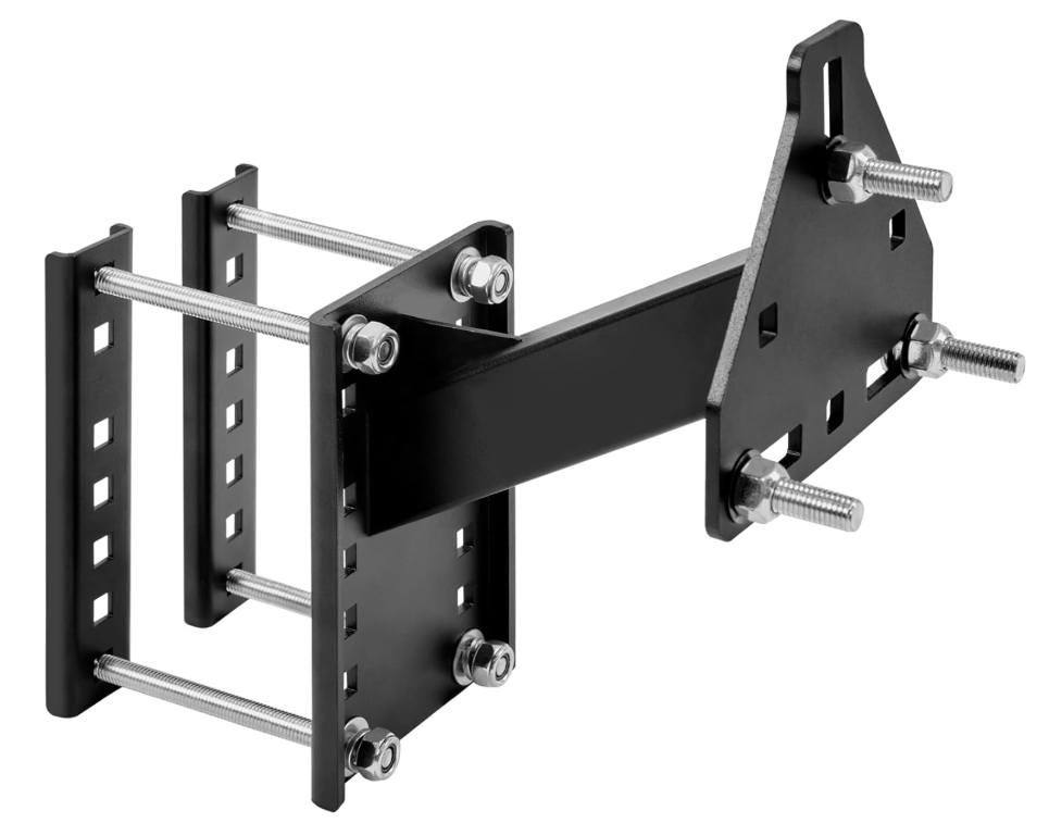 Universal Trailer Tire Rack – RV Truck Steel, Black Powder Coated, Adj ...