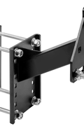 Universal Trailer Tire Rack – RV Truck Steel, Black Powder Coated, Adjustable Mount TR05607 - with | Sold by Uncle Wiener's Wholesale