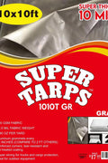 10x20 FT Gray 10 Mil Super Tarp Packaging – Waterproof Poly Cover
10x10 FT Heavy Duty Gray Tarp for Outdoor Use