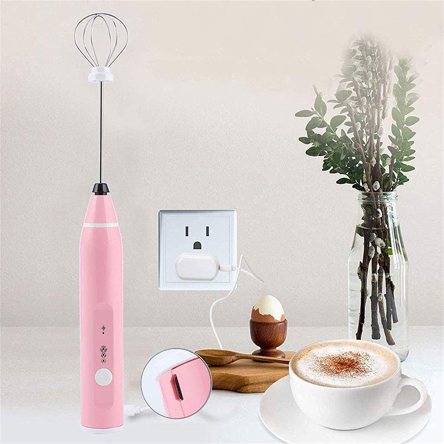 USB Rechargeable Variable Speed Milk Frother Hand Mixer F1001 - with | Sold by Uncle Wiener's Wholesale