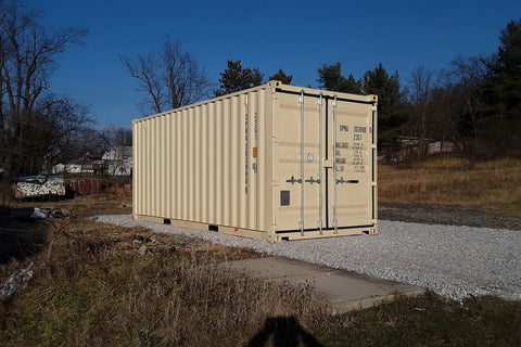Used 40FT & 20FT Shipping Containers – HQ & GP Height Options Available - with 20 ft one time use single door | Sold by Uncle Wiener's Wholesale