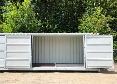 Used 40FT & 20FT Shipping Containers – HQ & GP Height Options Available - with 20 ft One - time use double cube double door | Sold by Uncle Wiener's Wholesale