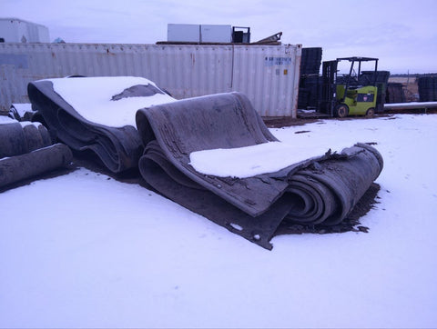 Used Heavy - Duty Conveyor Belt – 8ft Wide x ~200ft Long (1.25" Thick) - with 200' | Sold by Uncle Wiener's Wholesale