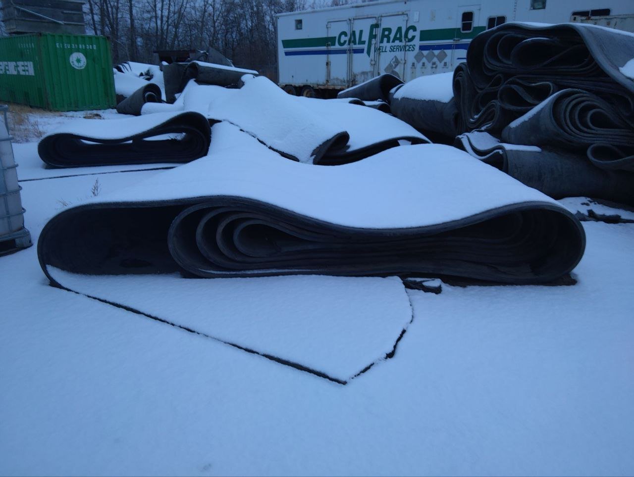 Used Heavy - Duty Conveyor Belt – 8ft Wide x ~200ft Long (1.25" Thick) - with 200' | Sold by Uncle Wiener's Wholesale