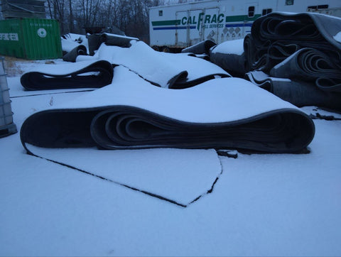 Used Heavy - Duty Conveyor Belt – 8ft Wide x ~200ft Long (1.25" Thick) - with 200' | Sold by Uncle Wiener's Wholesale