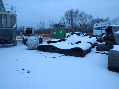 Used Heavy - Duty Conveyor Belt – 8ft Wide x ~200ft Long (1.25" Thick) - with 200' | Sold by Uncle Wiener's Wholesale