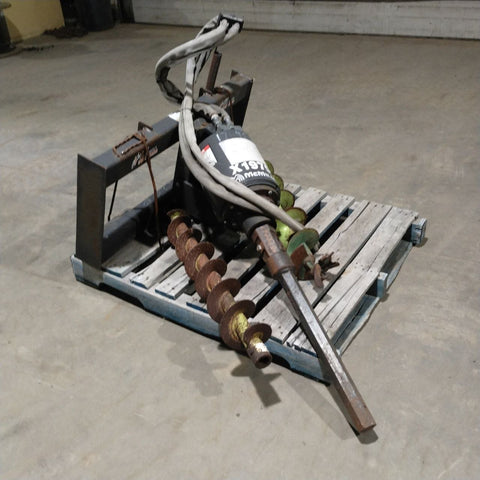 Used McMillen X1975 Skid Steer Auger Drive with 6" & 8" Bits - with | Sold by Uncle Wiener's Wholesale