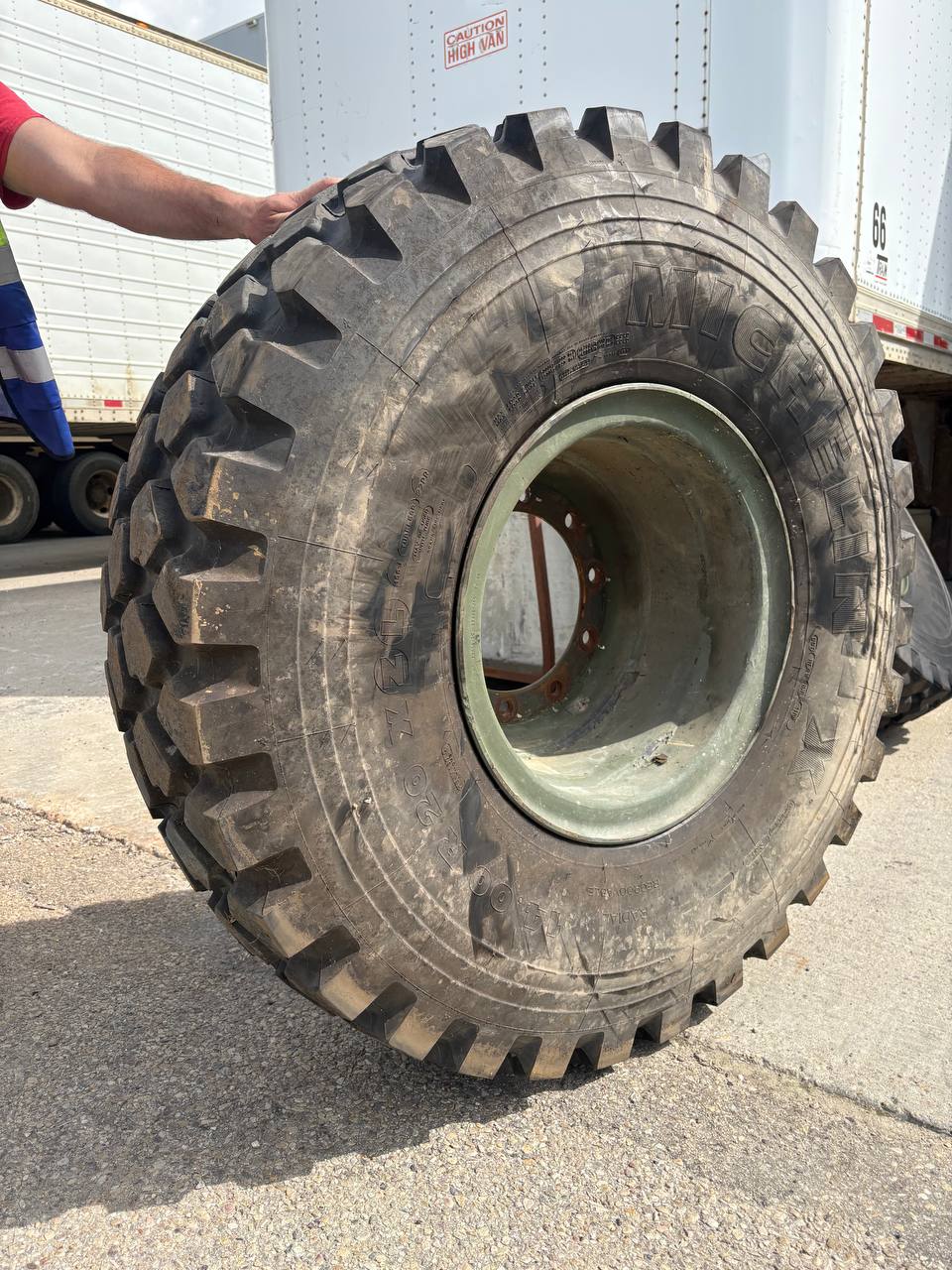 🛞 Used Military Surplus Michelin XZL Tires & Rims – 14.00R20 - with | Sold by Uncle Wiener's Wholesale