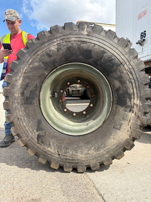 🛞 Used Military Surplus Michelin XZL Tires & Rims – 14.00R20 - with | Sold by Uncle Wiener's Wholesale