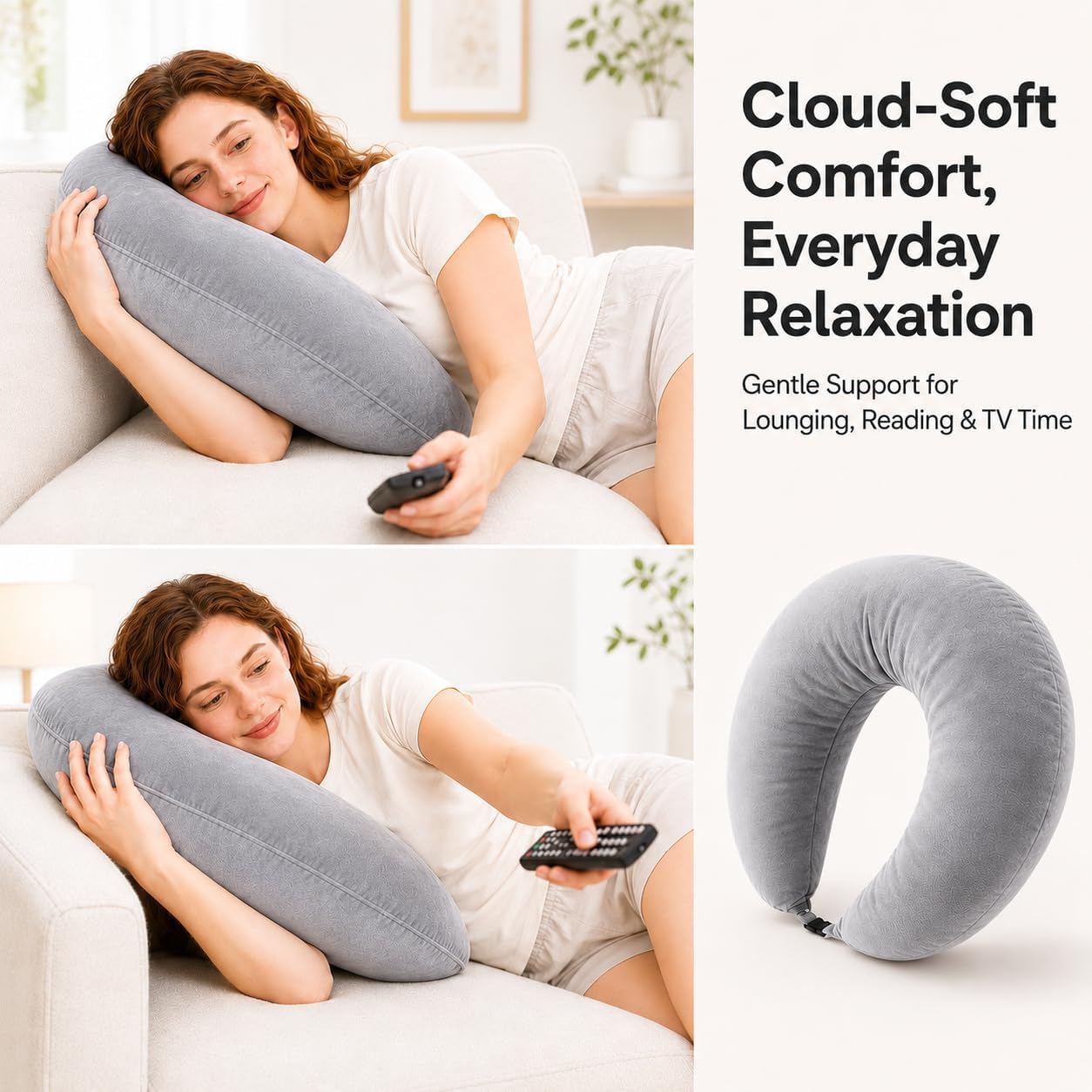 vamorry U-Shaped Gaming Pillow with Arm Supports – Velvet Lap Cushion for Gaming, Reading, Working & Crafts - Home products with | Sold by Uncle Wiener's Wholesale