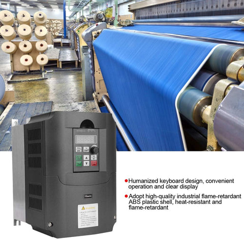 Variable Frequency Drive, AC 220V 7.5KW 10HP 16A Single Phase to 3 Phase VFD Inverter Frequency Converter, Professional Variable Speed Control Drive for Motor Speed Control - with | Sold by Uncle Wiener's Wholesale