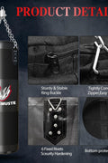 Vensmuste Punching Bag for Adults, 4FT Oxford Heavy Boxing Bag Set, Punching Bag with 12OZ Boxing Gloves, Chains, Hand Wraps, etc. Suitable for MMA Karate Kickboxing Boxing - Unfilled - with 4ft/120cm | Sold by Uncle Wiener's Wholesale