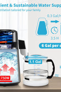 VEVOR 1.1Gal Water Distiller with Glass Carafe – Main Product Image
VEVOR Stainless Steel Distilled Water Machine – Side View
Water Distiller with Timer and Temperature Display

750W Countertop Water Maker with Carbon Pack Accessories
Glass Carafe and Water Distiller – Home and Office Use
VEVOR Distiller Full Package – 1.1Gal Capacity