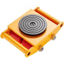VEVOR 4PCS Skate Dolly, 26455LBS/12T Industrial Mover, Heavy Duty Carbon Steel Machinery Moving Skate & 4 Carbon Steel Wheels and 360 Rotation Non - Slip Cap for Warehouse, Factory - with Yellow | Sold by Uncle Wiener's Wholesale
