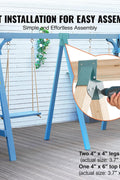 VEVOR A - Frame Middle Swing Brackets, Heavy Duty Carbon Steel Swing Set Hardware with Mounting Hardware, DIY Swing Set Bracket Swing Set Kit for 2 (4x4) Legs & 1 (4x6) Beam, Green - with 1 pc | Sold by Uncle Wiener's Wholesale