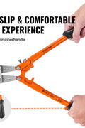 VEVOR Bolt Cutter, 18" Lock Cutter, Bi - Material Handle with Soft Rubber Grip, Heavy Duty Bolt Cutter, Chrome Molybdenum Alloy Steel Blade, for Rods, Bolts, Wires, Rivets, Cables, and Chains - with 18 - inch | Sold by Uncle Wiener's Wholesale