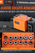 VEVOR Drill Bits Sharpener, 3 - 13mm Drill Bits Grinder Sharpener, Lip Relief Angle & 95° - 135° Point Angle Adjustable Drill Bit Re - Sharpener, Portable Sharpening Machine with 11 Collets, CBN & SDC Wheel - with | Sold by Uncle Wiener's Wholesale