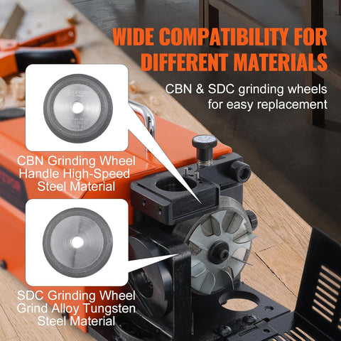 VEVOR Drill Bits Sharpener, 3 - 13mm Drill Bits Grinder Sharpener, Lip Relief Angle & 95° - 135° Point Angle Adjustable Drill Bit Re - Sharpener, Portable Sharpening Machine with 11 Collets, CBN & SDC Wheel - with | Sold by Uncle Wiener's Wholesale