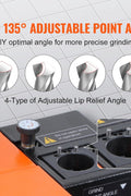 VEVOR Drill Bits Sharpener, 3 - 13mm Drill Bits Grinder Sharpener, Lip Relief Angle & 95° - 135° Point Angle Adjustable Drill Bit Re - Sharpener, Portable Sharpening Machine with 11 Collets, CBN & SDC Wheel - with | Sold by Uncle Wiener's Wholesale