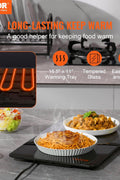 VEVOR Electric Heater Tray, 16.5" x 11" Tempered Glass Portable Heating Tray with Temperature Control (65 - 90°C), Perfect for Dinner, Catering, Home, Party, Event, Entertainment - with | Sold by Uncle Wiener's Wholesale