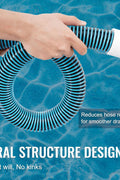 VEVOR 30-foot heavy-duty pool vacuum hose rolled
Threaded end of pool hose for filter or skimmer connection
Flexible blue pool hose for vacuum and draining
1.5 inch inner diameter VEVOR pool hose EVA PE
Durable pool cleaning hose with tangle-free design