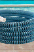 VEVOR 30-foot heavy-duty pool vacuum hose rolled
Threaded end of pool hose for filter or skimmer connection
Flexible blue pool hose for vacuum and draining
1.5 inch inner diameter VEVOR pool hose EVA PE
Durable pool cleaning hose with tangle-free design