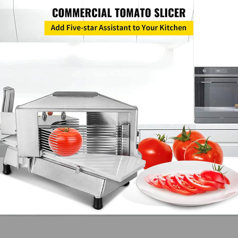 VEVOR Heavy Duty Tomato Cutter, Non - slip Manual Slicer Machine, for Tomatoes, Cucumbers, Bananas. Model: AY450 - 3 - with Silver | Sold by Uncle Wiener's Wholesale