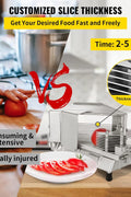VEVOR Heavy Duty Tomato Cutter, Non - slip Manual Slicer Machine, for Tomatoes, Cucumbers, Bananas. Model: AY450 - 3 - with Silver | Sold by Uncle Wiener's Wholesale
