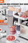 VEVOR Meat Grinder, 0.75 HP 650W, 2,7kg/Min Electric Meat Grinders with Blade, Grinding Plate, Sausage Maker, Stainless Steel Commercial Meat Mincer for Kitchen Restaurant Butcher Store, ETL Listed - with | Sold by Uncle Wiener's Wholesale