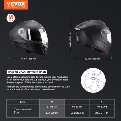 VEVOR Motorcycle Helmet, Full Face, Smart Street ABS & High Density Helmet with Bluetooth Slot & Interchangeable Lens, DOT Approved Comfortable Motocross Helmet, Fit for Youth & Adults. Size M. Tiny scratches - with | Sold by Uncle Wiener's Wholesale