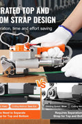 VEVOR Pneumatic Strapping Tool, for 1/2" - 3/4" Width PET Plastic Belt, Packaging Strapping Machine, Handheld Baler Automatic Packaging Machine with 3500N Max Tension, Portable Banding Strapping Kit - with | Sold by Uncle Wiener's Wholesale