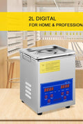 VEVOR Ultrasonic Cleaner 2L, Jewelry Cleaner with Heater Timer 60W, Lab Ultrasonic Cleaner with Digital Timer Large Capacity, Professional Stainless Steel for Cleaning Eyeglasses Rings - with | Sold by Uncle Wiener's Wholesale