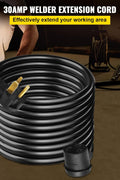 VEVOR Welder Extension Cord 30Amp 25ft 250V, Welding Power Cord with NEMA 6 - 50 Plug 10 Gauge 3 Prong for MIG Lincoln Plasma Miller TIG - with | Sold by Uncle Wiener's Wholesale